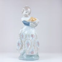 Thumbnail for Rare NAO by Lladró Spanish Porcelain Girl with Basket Figurine Handmade Spain16