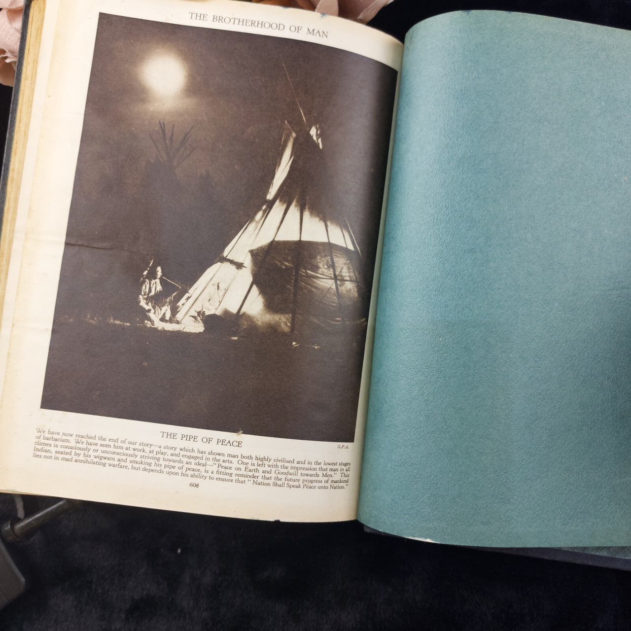1934 The Story of the World in Pictures Edition Hardback Harley decor vtg book.8