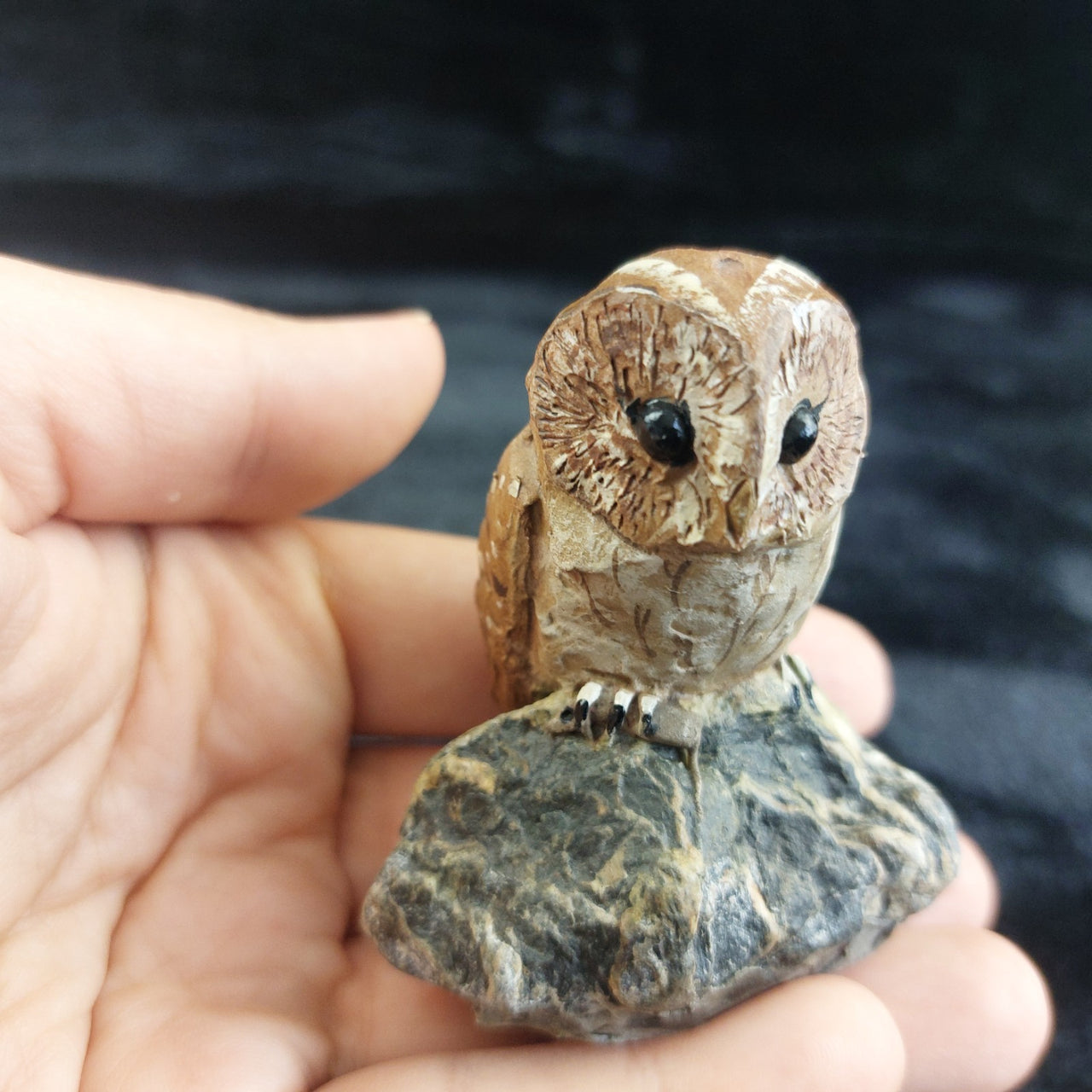 M Leadbetter Cornwall Figurines 1978â80 Set of 4 Owl Hedgehog Rabbit Horse rar10
