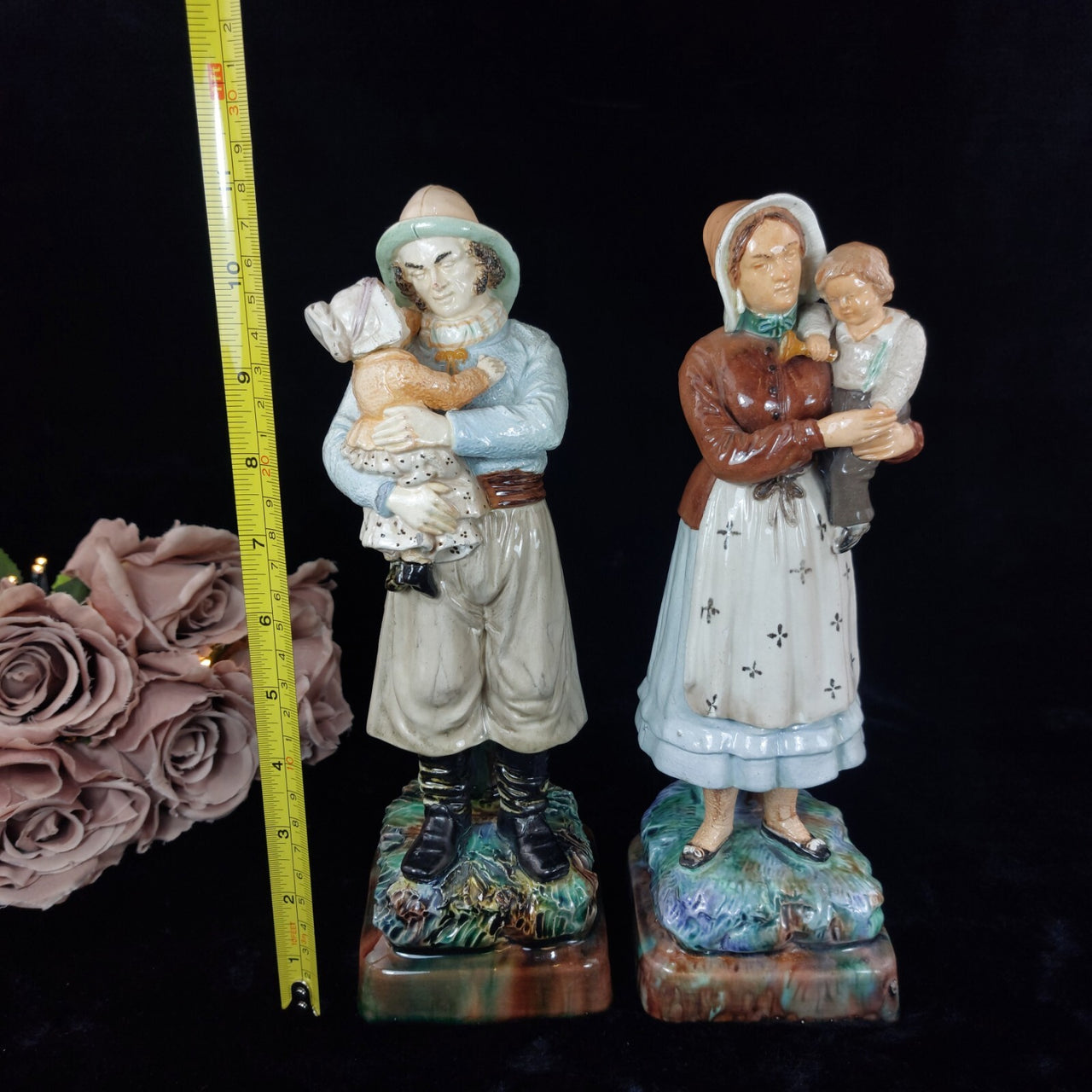Wittmann & Roth Of London Figure 1900s Of A Fisherman And Children&wife repaired1