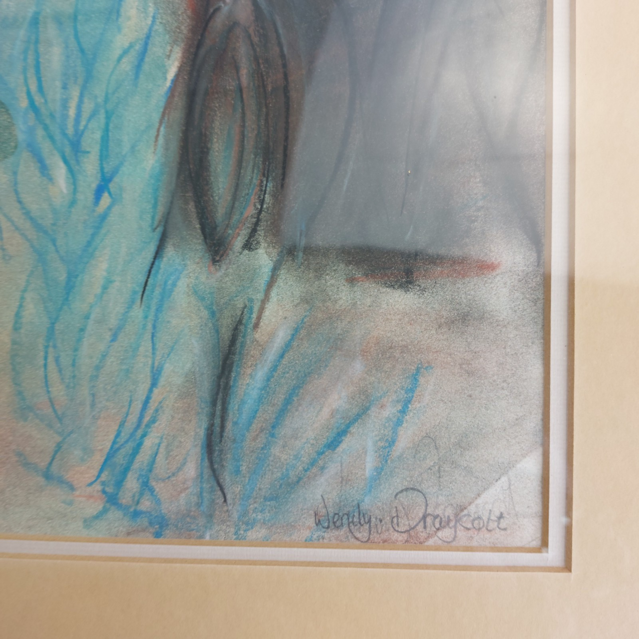 Wendy Original Draycott Pastel Artwork – Framed River Landscape Painting Canvas10