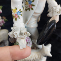 Thumbnail for German Porcelain Figurine Pair Shepherdess & Shepherd Sheep 10