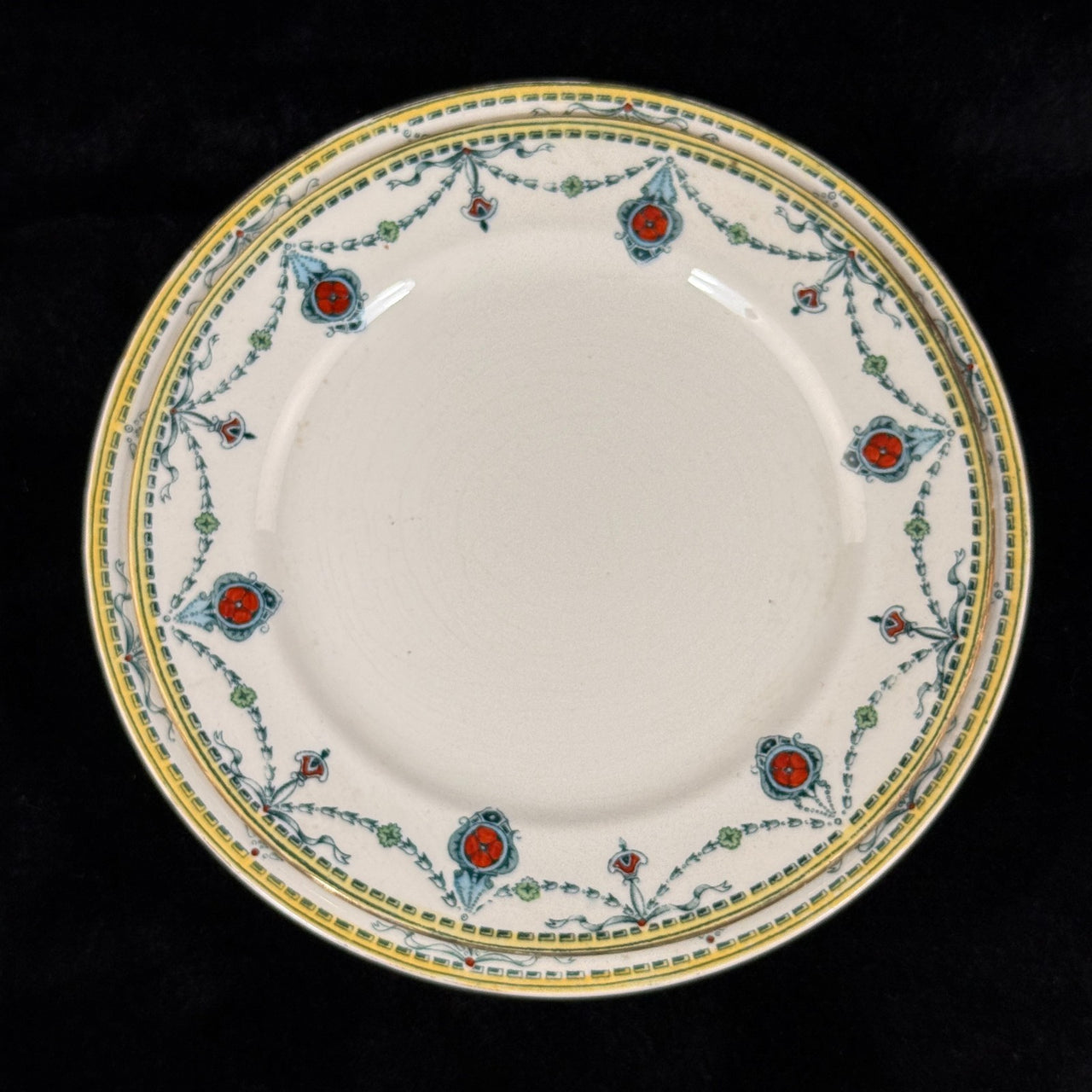 Antique/Vintage Devon Ware Plates (S. F. & Co.) - Pattern "Cecil" Figure England2