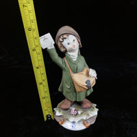 Thumbnail for Young with Postman Letter Capodimonte Porcelain Figurine by G. Pezzato see pics1