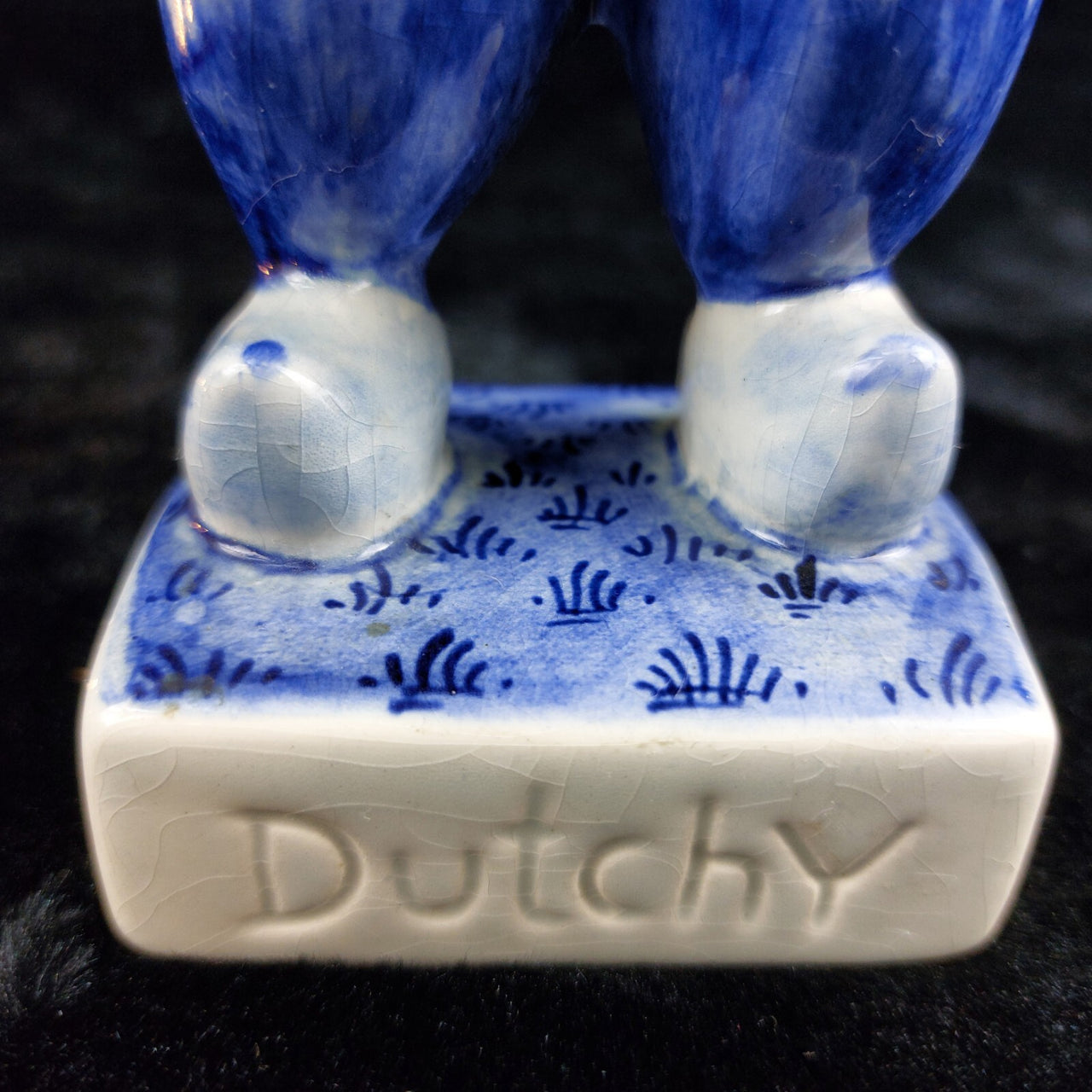 Delft-Style Hand-Painted "Dutchy" Figurine -1960-70's Blue United Kingdom Figure6