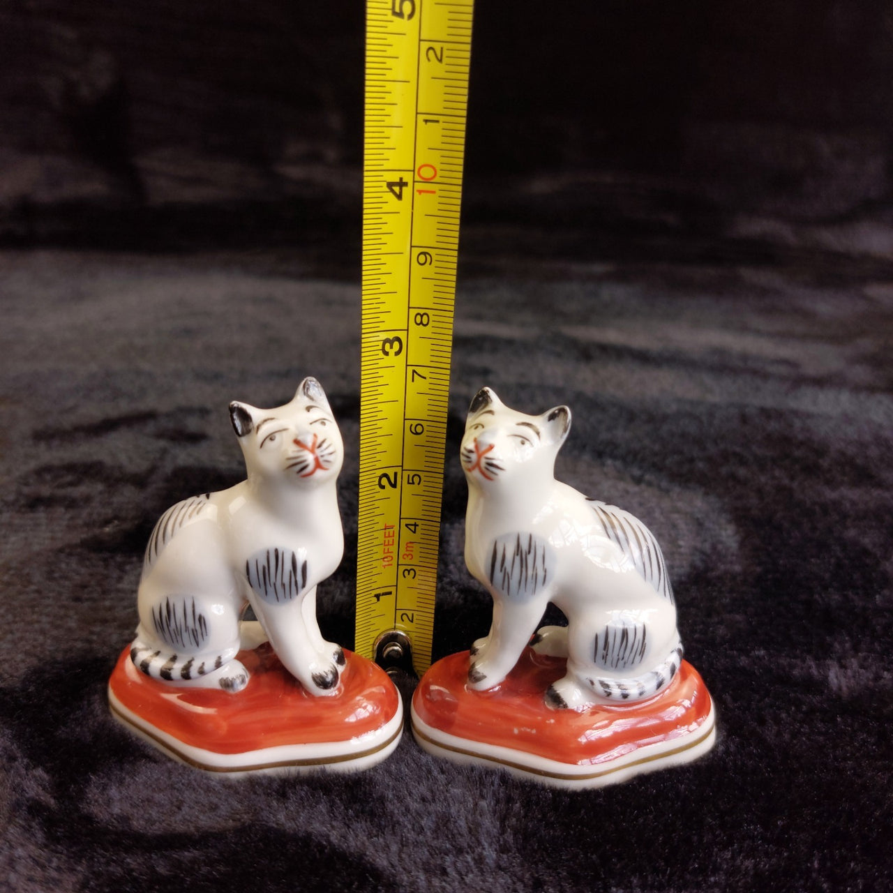 Paris Samson Porcelain Style 'Staffordshire' Cat Chelsea Anchor Mark Figurine1