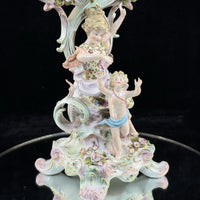 Thumbnail for Antique Meissen Dresden Style Sitzendorf Porcelain Candelabra 19th Century Decor7