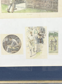 Thumbnail for Lucien Davis The Critics Cricket Print Framed 19thC Humour & Technique Scenes3