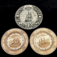 Thumbnail for Wedgwood Ship Clipper & Cook Commemorative Plates Set x3 – Historic Maritime Art0