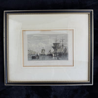 Thumbnail for Antique Hand-Colored Engraving The Tyne from South Shields Durham by T. Allom7
