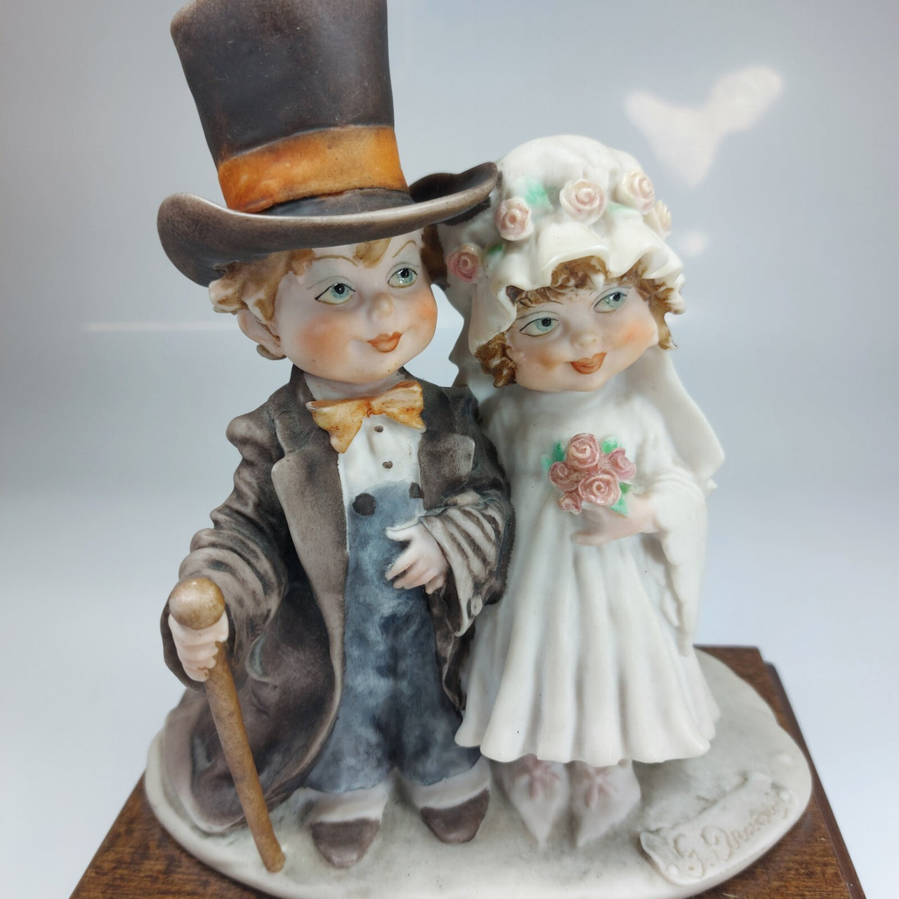 Vintage 1982 Giuseppe Armani Florence Italy Groom and Bride Figurine Statue.7