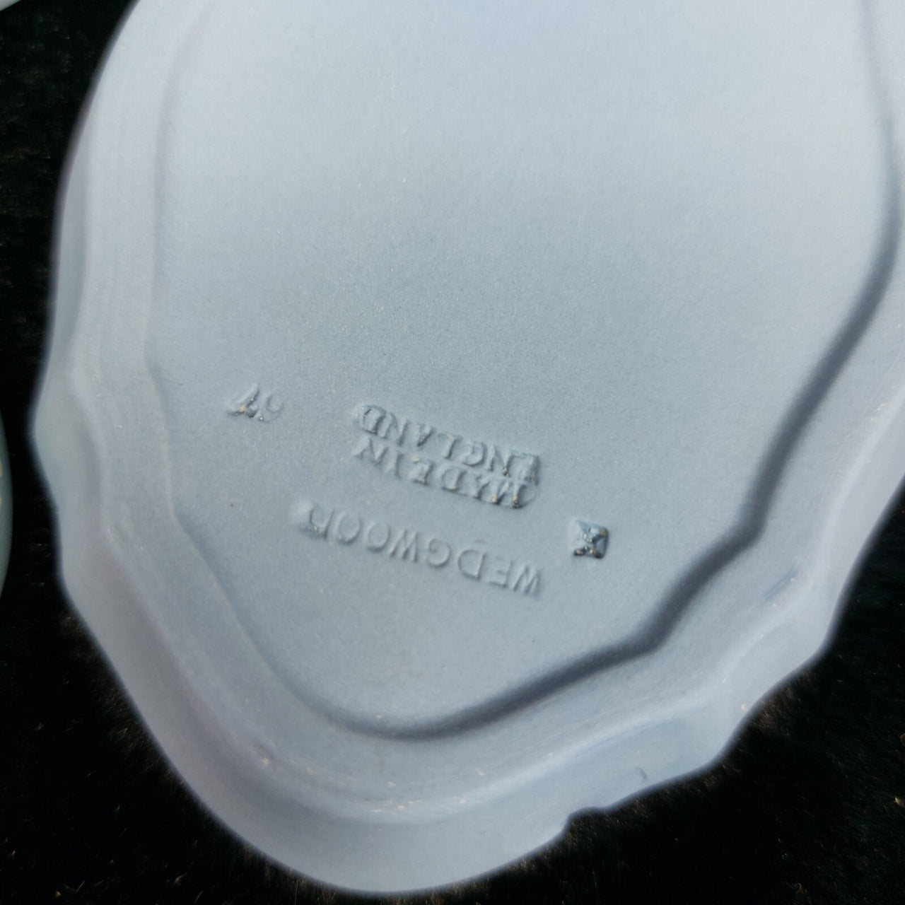 Wedgwood Blue Jasperware Pin & Trinket Egg Dish see pictures Vase United Kingdom9
