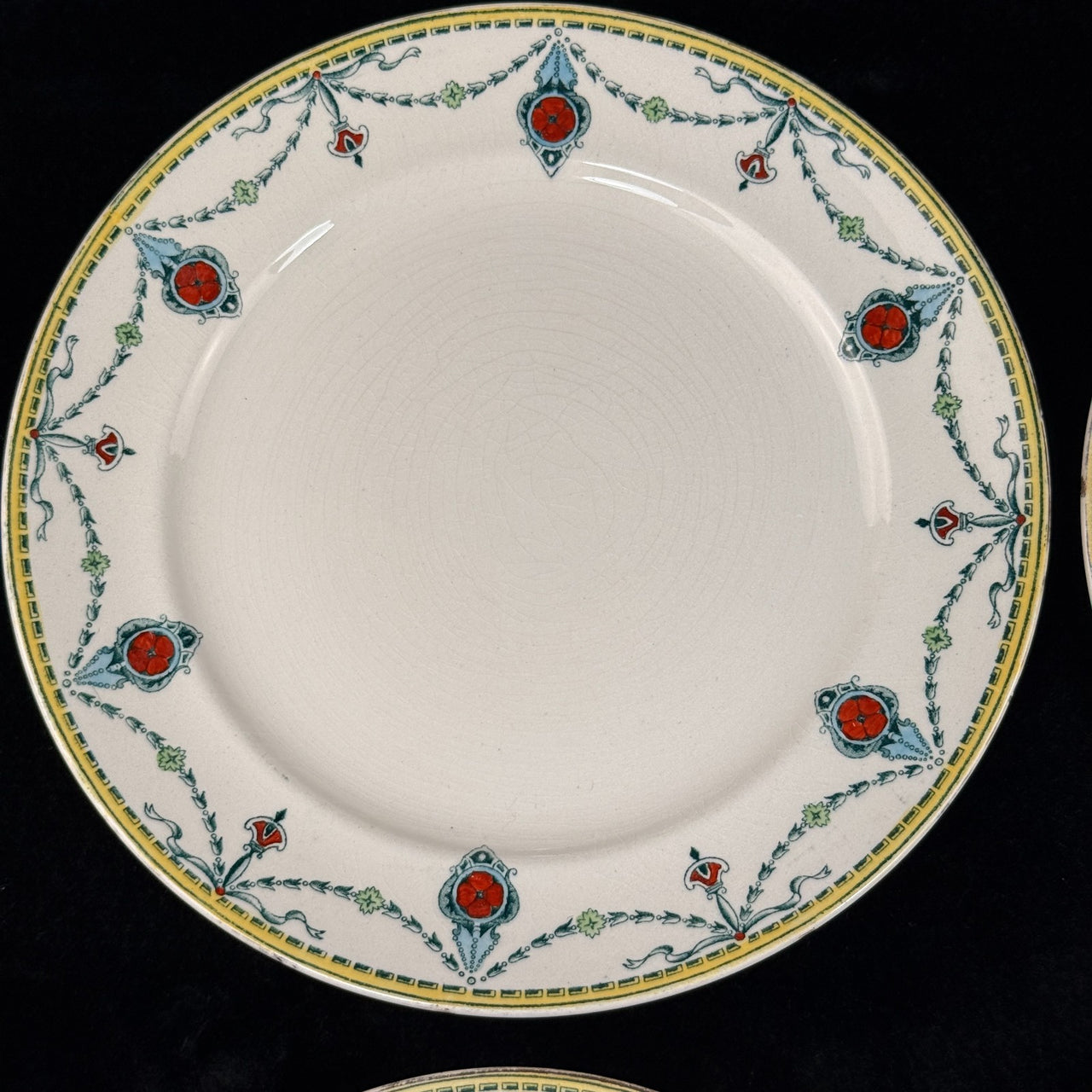 Large Lot of 6 Antique/Vintage Devon Ware (S. F. & Co.) CECIL 1204 Dish & Plates17