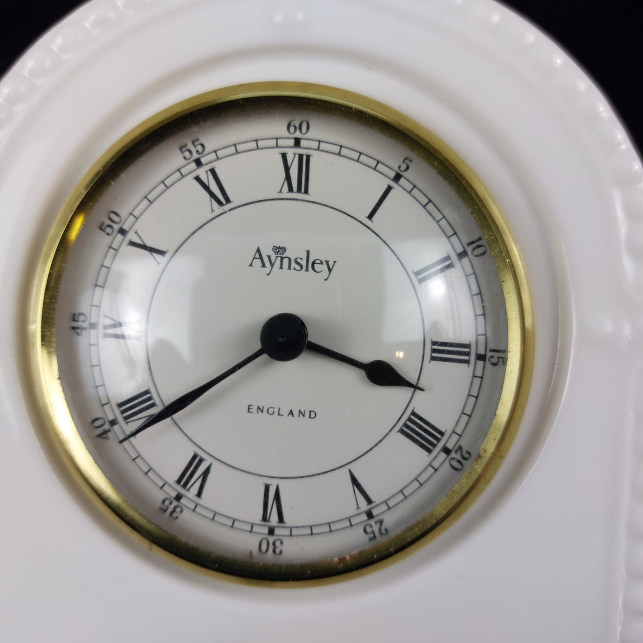 Aynsley Vintage "Wild Tudor" Fine Bone China Set - Clock, Vase & Ginger Jar Box15