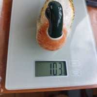 Thumbnail for Foreign Duck Mallard Figurine Porcelain Hand Painted Vintage Collectible 5