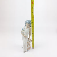 Thumbnail for Casades & Girl Dog Porcelain Figurine Spanish Handcrafted Floral Art 8.5