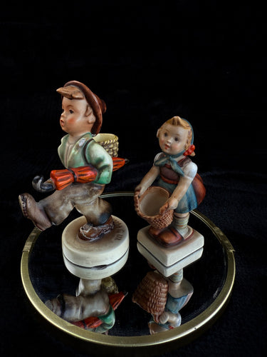 Goebel Hummel figurine -repaired - Little Boy with Umbrella TMK-3,4 School Girl 1