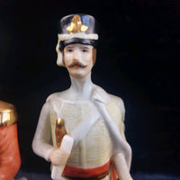 Thumbnail for 3Napco Military Porcelain Figurines Set Made in Sri Lanka Tall one hand broken6
