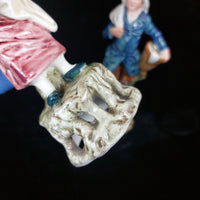 Thumbnail for Antique Figurine Couple Wittmann & Roth Wife & Fisherman Figurines Porcelain9