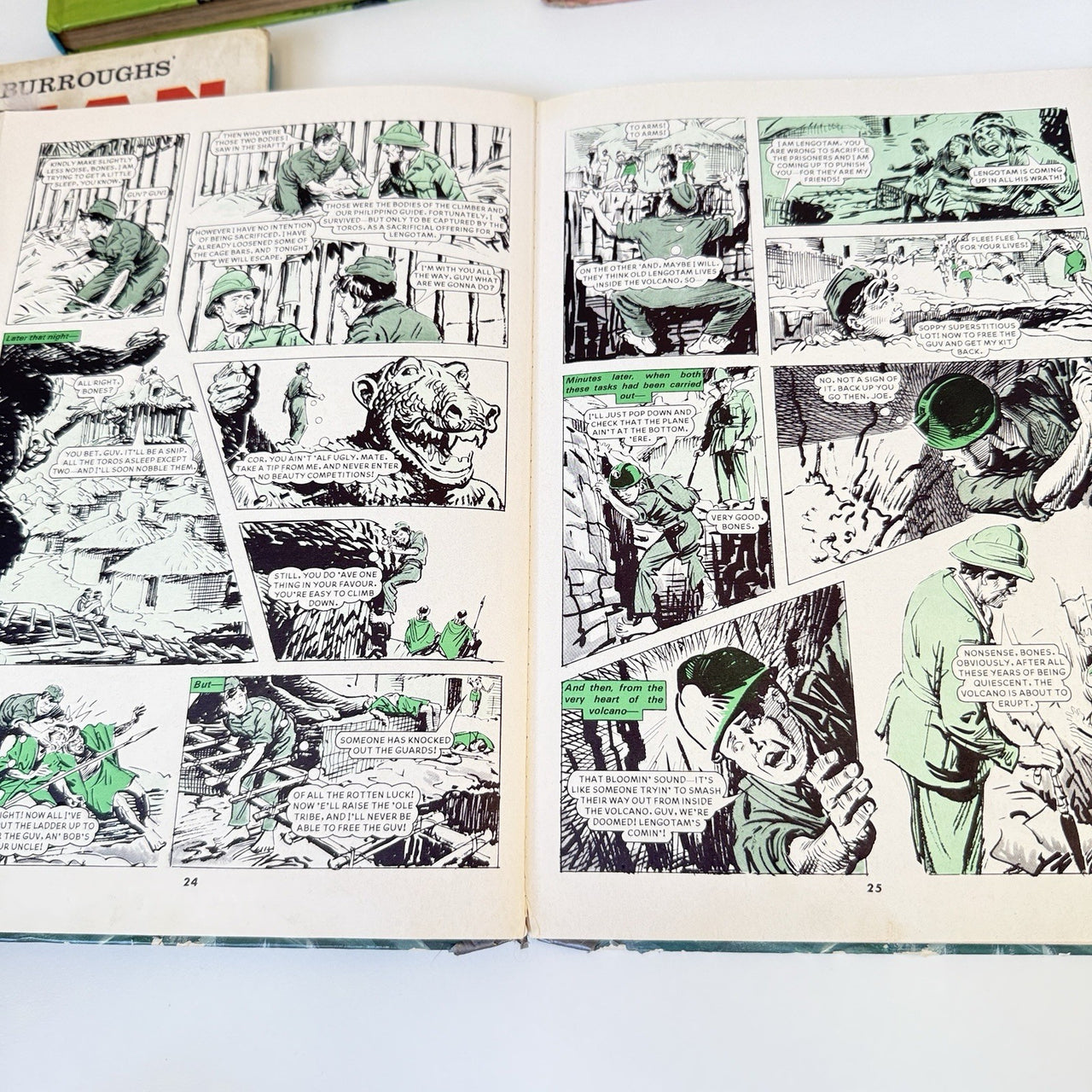 Set 4 Of Vintage Boys Annuals Roy Of The Rovers Tarzan Victor Hotspur 1970-19806