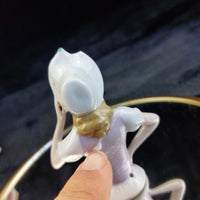 Thumbnail for Porcelain Doll Half Lot of 4 Foreign Marked Hand Painted Figurines 3in Worn15