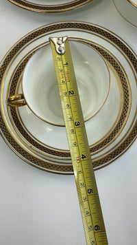 Thumbnail for Stunning Antique Cauldon & Aynsley 27pc Tea Set c.1910 | Edwardian Gilt & Black20