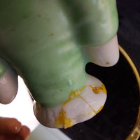 Thumbnail for Porcelain Doll Half Lot of 4 Foreign Marked Hand Painted Figurines 3in Worn11
