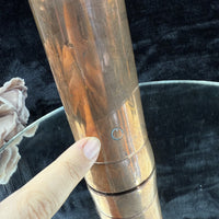 Thumbnail for antique copper vase Arts and Crafts Period with Motifs Floral heavy Collectable19