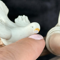 Thumbnail for Capodimonte M. Lory Figurine Man With Doves – Signed – 13