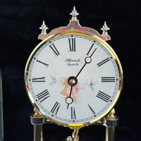Thumbnail for Stunning Hermle Anniversary Quartz Gold color Clock made in Germany Collectable4