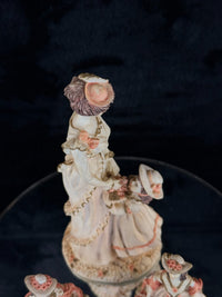 Thumbnail for Vintage Sudehl Figurine Set of 3 Victorian Lady & Daughters Hand Painted Statues10