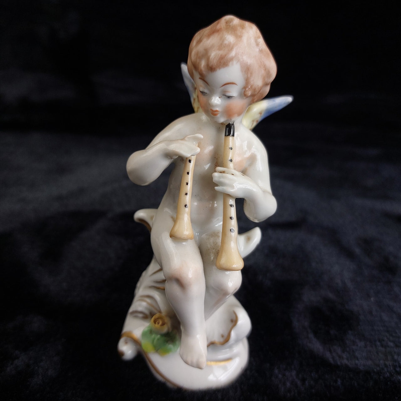 Carl Scheidig Gräfenthal Antique German Porcelain Cherub Musician Figurines Set7