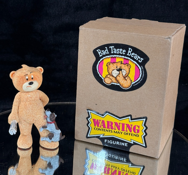 Bad Taste Bears Humphrey Figurine Dog Scene with Box Adult Humor Gift0