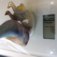 Thumbnail for Antique Porcelain Duck Figurine Iridescent Pastel Trio – Foreign Mark 7, 4