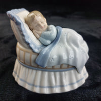 Thumbnail for Leonardo Collection Porcelain Sleeping Baby Figurines Set Girl Boy Bed Deco gift10