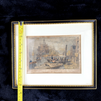 Thumbnail for Antique c.1830 Hand-Coloured Engraving Print Bristol Harbour Lambert & Collard11