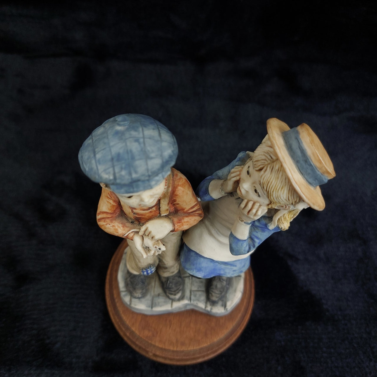 Peter Miles Handmade Figurine  7" Good Kids Playing  Sculpture Northumberland UK5