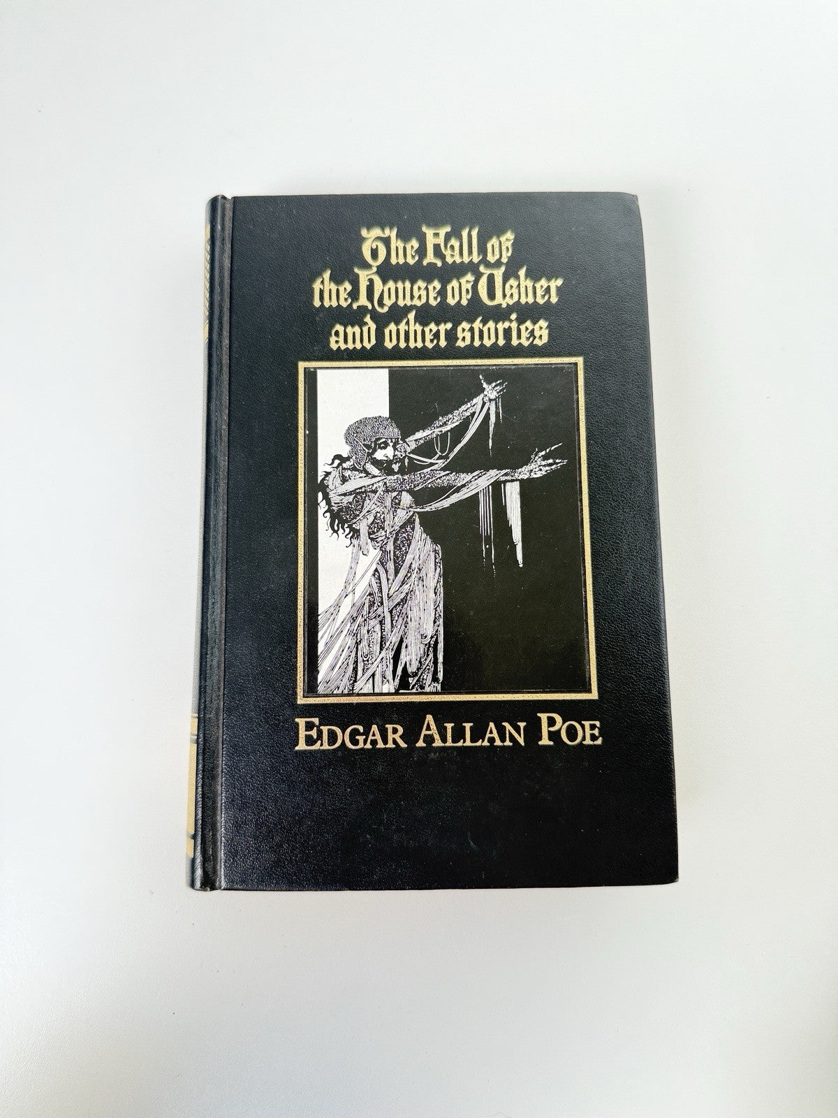 Edgar Poe Allan 1986 Fall of House of Usher HC Illustrated Horror Stories Dish1