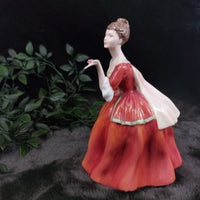 Thumbnail for Doulton Royal Porcelain victorian lady Figurine Flower of Love signed 3