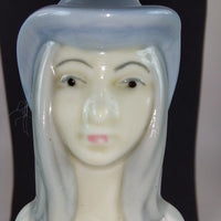 Thumbnail for Porcelanas M. Requena Collectable Blue white porcelain Lady Figurine Spain Decor10