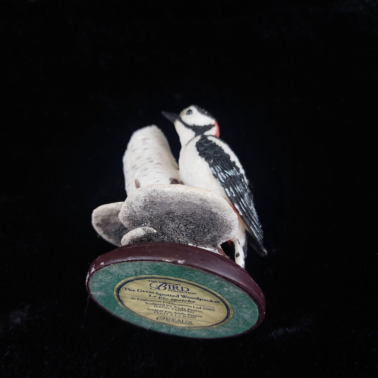 Eaglemoss The Great Spotted Woodpecker 4.25" Figurine –2002 Painted Hand Bird de6