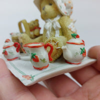Thumbnail for 1995 Cherished Teddies Boxed Gift Violet Bloom Blessings 156280 Bear Flowers16