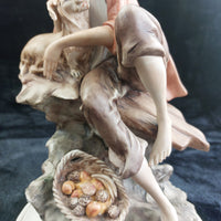 Thumbnail for Capodimonte Style Boy &dog Figurine with Dog & Fruit Basket 11