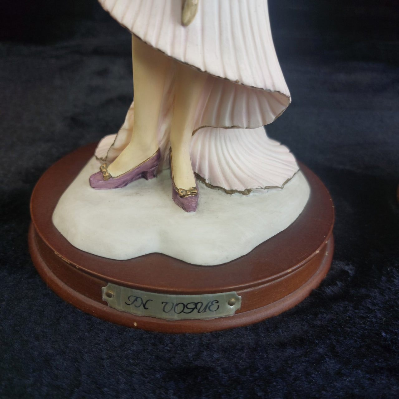 Good Albert Price Flapper Figurines 1991 In Vogue Glamorous Night Resin Set 12"6