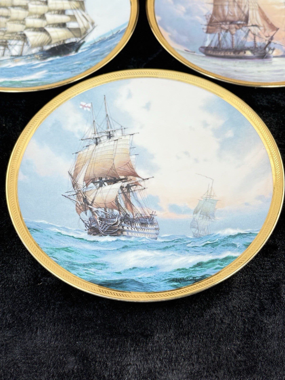 Mint Franklin Great Ships Set of 6 Plates Golden Age of Sail by Derek Gardner5