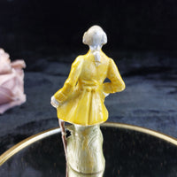 Thumbnail for Germany Figurine Porcelain 18198 Yellow Coat Man Antique Repaired Collectable3