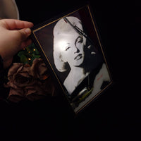 Thumbnail for Marilyn Monroe Mirror Wall Art with Black and Red Accents 12.5