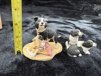 Thumbnail for 2 Fine Border Arts Dog Figurines 