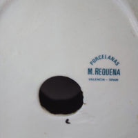 Thumbnail for Porcelanas M. Requena Collectable Blue white porcelain Lady Figurine Spain Decor18