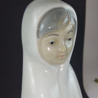 Thumbnail for Requena Miquel Nun Figurine Pristine White Porcelain, 6.5
